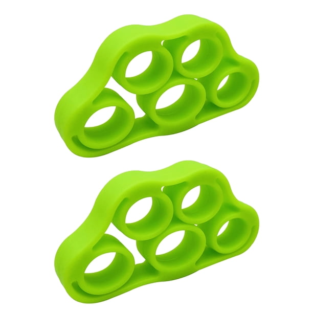 Bsvklp Anillo Tensión Agarre Mano Silicona para Fuerza Dedo 2 Uds (verde 6.6BL)