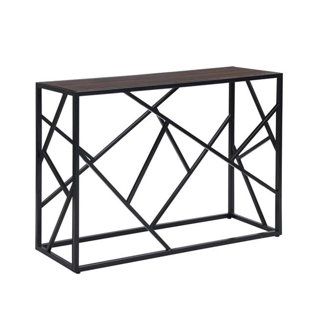 Carolina CL3014W-ELMBLK Cressida Console Table, Elm & Black