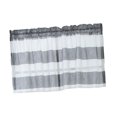 thumbnail image 6 of 2Pcs Grey_ 74x60cm Striped Bathroom Short Valance Rod Curtains, 6 of 8