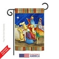 thumbnail image 2 of Breeze Decor BD-NT-G-114213-IP-BO-DS02-US 13 x 18.5 in. Seasonal Nativity Impressions Decorative Vertical Garden Flag - Three Kings Winter, 2 of 4