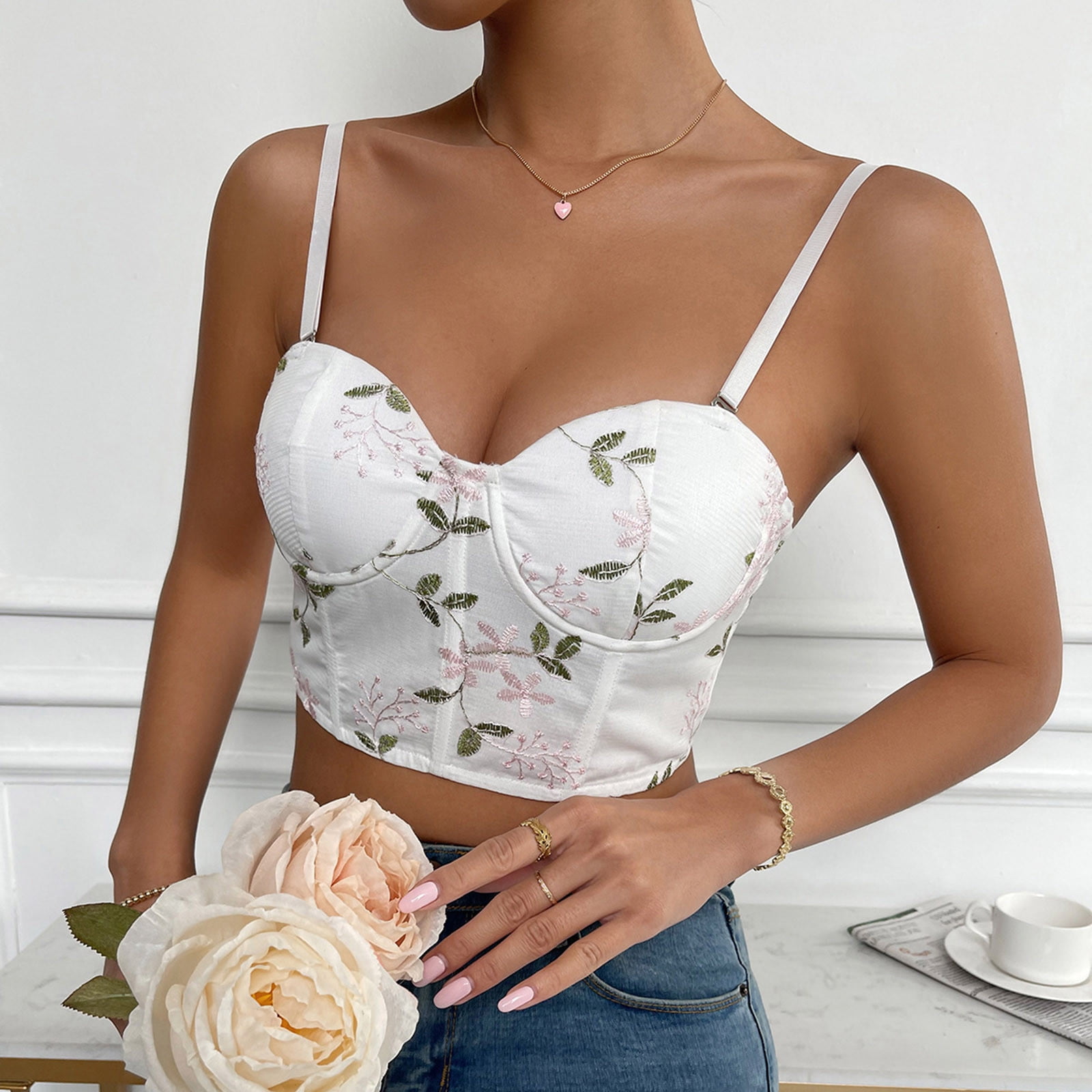 Lightning Sale RbCulf Smocked Spaghetti Straps Boned Corset