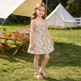 thumbnail image 5 of Tdoqot Toddler Flower Girls Dress- Sleeveless Cute Midi Dreess Crewneck Summer Casual Dresses, 5 of 6