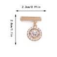 thumbnail image 2 of 1pc Golden Twinkling Round Charm Pendant For Smart Watch Silicone Strap Decorative Ring, 2 of 5