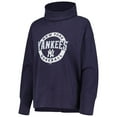 thumbnail image 2 of Women's Levelwear Navy New York Yankees Sunset Farm Team Pullover Sweatshirt, 2 of 3