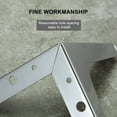 thumbnail image 3 of 4 Pieces Household Sofa Couch Coffee Leg Living Table Steel Leg Bathroom Modern Triangular Legs Furniture Accessories Hardware Silver 17cm, 3 of 9