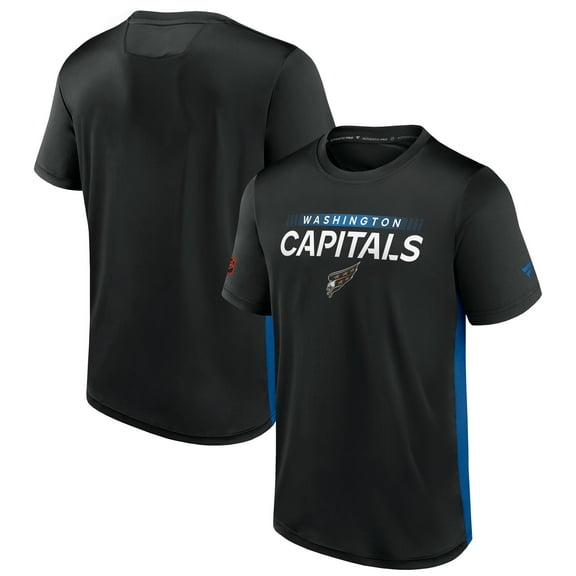 Men's Fanatics Black Washington Capitals Special Edition 2.0 Authentic Pro Tech T-Shirt