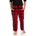 thumbnail image 2 of Conjunto de 3 pantalones de pijama a cuadros para hombre, de felpa, para estar en casa, con bolsillos, de micropolar., 2 of 6