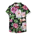 thumbnail image 4 of Lata de Agua para Plantas, Flores Casuales de Moda Y Plantas Impresas Camiseta de Manga Corta Top Hecha de Poliéster Ligero para Mujeres, Pantalones Cortos de Mujer, 4 of 5