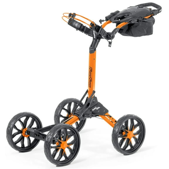 Bag Boy Golf Quad Pro Orange/Black Pull Cart New