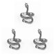 thumbnail image 2 of sweethay Anillos de tamaño ajustable modelado gótico abierto amistad anillo hombres aleación joyería suministro para adornos plata antigua Type1 NO1, 2 of 6