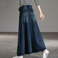 thumbnail image 5 of Hpapadks Women's Pants High Waisted Wide Leg Denim Pant Womens Slacks Dark Blue XL, 5 of 7
