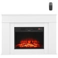 thumbnail image 6 of BaPiPro 43 Inch Freestanding Electric Fireplace with Mantel, White Frame & Black Core, 6 of 9