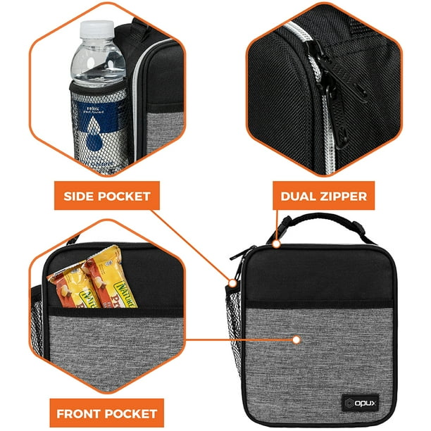 opux-premium-insulated-lunch-box-soft-school-lunch-bag-for-kids-boys-girls-leakproof-small-lunch-pail-men-women-work-reusable-compact-cooler-tote-lunchbox-for-office-adult-heather-grey-walmart