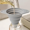 thumbnail image 3 of Silicone Funnel,Colla-psible Funnel,Durability Kitchen Large Wide Mouth,Silicone Funnels for Kitchen Use Filling Bottles,Daily Cooking,and Water Or Powder Transfer,Fold Flat for Space Saving, 3 of 7