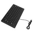 thumbnail image 3 of Teclado USB con cable, 78 teclas, diseño ergonómico, ahorro de energía, teclas redondas, resistente al desgaste, teclado pequeño estable y duradero, 3 of 8