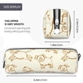 thumbnail image 3 of Fotbe Funny Pigs Pattern Leather Pencil Case, Pencil Pouch with Durable Zipper, Compact and Stylish Organizer for Stationery, Art Supplies, Travel Essentials, 3 of 7