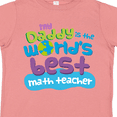thumbnail image 4 of Inktastic My Daddy is the World’s Best Math Teacher Boys or Girls Toddler T-Shirt, 4 of 5