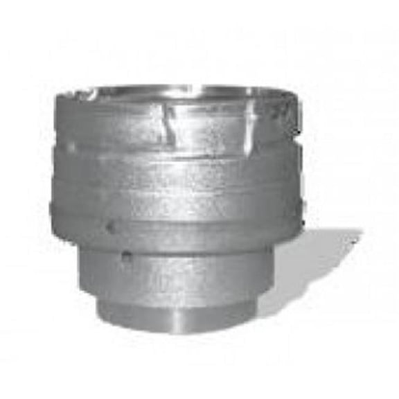 Dura-Vent 3PVP-X4ADB 3'' PelletVent Pro Black Appliance Adapter - 3'' - 4'' Increaser