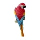 thumbnail image 3 of Estatua de pájaro en miniatura creativa para decoración de loros en el jardín o en el interior. Rojo, 3 of 8