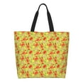 thumbnail image 1 of Fotbe Crab Lobster Bolsa Tote Estética de Lona con Estampado para Mujer - Bolsa Reutilizable de Hombro Casual para Vacaciones, Compras, Trabajo y Gimnasio, 1 of 8