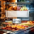 thumbnail image 3 of KFFKFF 6 Set Hospitality Trays, Comprehensive Anti-Stick Steam Tray, 0.8mm Durable Stainless Steel Dining Hall Steam Table Tray, 6-Inch Depth Professional Table Tray, 3 of 9