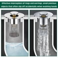 thumbnail image 7 of 3 in 1 Sink Drain Strainer with Hair Catcher,2PCS Stainless Steel Popup Sink Stopper with Basket for Bathroom Kitchen Shower,Pop-up Bounce Core Floor Basin Drain Filter,Replacement Sink Plug, 7 of 7
