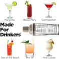 thumbnail image 3 of Recipe Guide Cocktail Glass Shaker 14.oz, 3 of 3