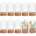 thumbnail image 6 of 10Pcs Pearlescent Glass Jars Bottles Dome Dome Cover Decoration Bottles with Cork Stoppers for Mother's Day Wedding Party Favors Arts and Small Projects Home Decoration, 6 of 9