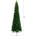 thumbnail image 2 of Nearly Natural 15ft. Artificial Slim Green Mountain Pine Christmas Tree with 1900 Warm White LED Lights and 5460 Branches, 2 of 8
