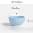 thumbnail image 7 of Wheat Straw Bowls Set of 4 Large Unbreakable Bowls - Microwave Safe Bowls - Dishwasher Safe Reusable, 7 of 7