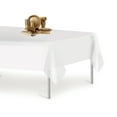 thumbnail image 6 of White 6 Pack Premium Disposable Plastic Tablecloth 54 Inch. x 108 Inch. Rectangle Table Cover By Grandipity, 6 of 7