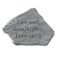 thumbnail image 1 of Inc.  Live Well-Laugh Often-Love Much - Garden Accent - 11 Inches x 8 Inches, 1 of 1