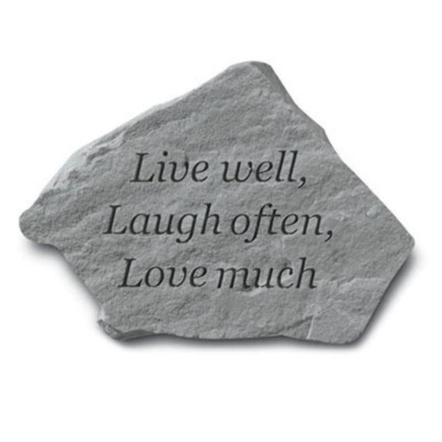 Inc. Live Well-Laugh Often-Love Much - Garden Accent - 11 Inches x 8 Inches