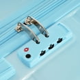 thumbnail image 6 of Euroco 3 Piece Luggage Sets, 20" Carry-on Suitcase with USB Port and Cup Holder,Hardside Lightweight Suitcase Set with TSA Lock and Spinner Wheels(20"/24"/28"),Blue & Pink, 6 of 7