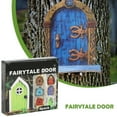 thumbnail image 3 of PULLIMORE 6-Piece Mini Fairy Door Set - Colorful Wooden Decorative Doors for Garden & Home (Type C), 3 of 9