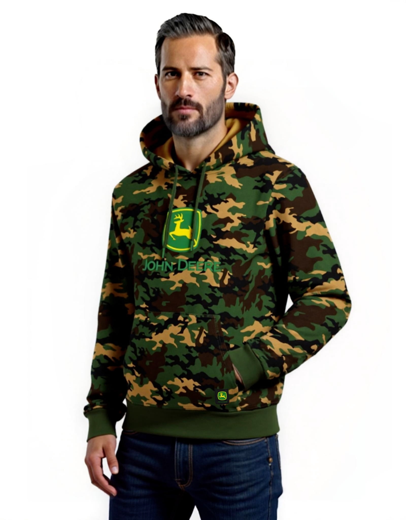 John Deere Men's Fleece Logo Hoodie, Sizes S-3XL
