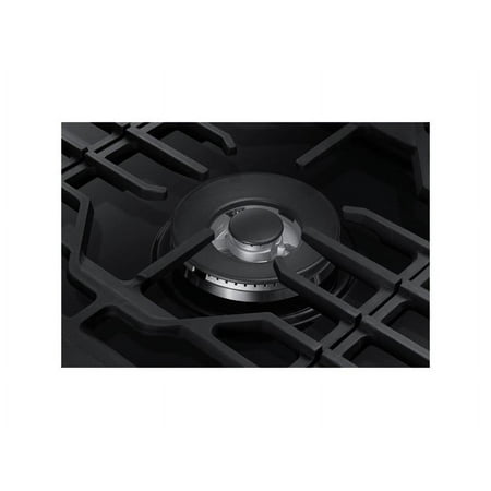 Samsung - 30" Built-In Gas Cooktop with WiFi - Black Stainless Steel