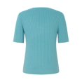 thumbnail image 5 of Pimfylm Short Sleeve Sweater for Women V Neck Lightweight Pullover Sweaters Loose Dressy Fashion Spring Sweaters Blue, XXL, 5 of 8