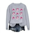thumbnail image 3 of Women's Crewneck Shirts Christmas Sweatshirts Top Fashion Cute Xmas Printed Pullover Winter Long Sleeve Sweaters Loose Plus Size Blouses Tops, 3 of 6