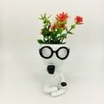 thumbnail image 1 of Meitianfacai Cute Succulent Flower Pots Little Characters Coffee Flower Pots Desktop Resin Decorations, 1 of 4
