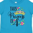 thumbnail image 4 of Inktastic This Princess is Four 4th Birthday Girls Toddler T-Shirt, 4 of 5