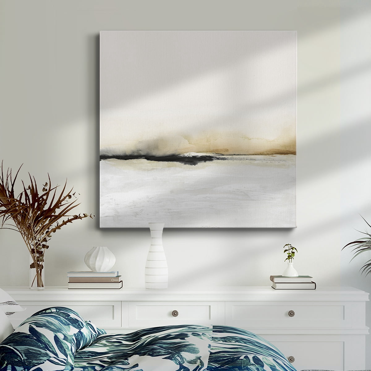 Wexford Home Floating Cinder I-Premium Gallery Wrapped Canvas, 32" x 32" - Ready to Hang