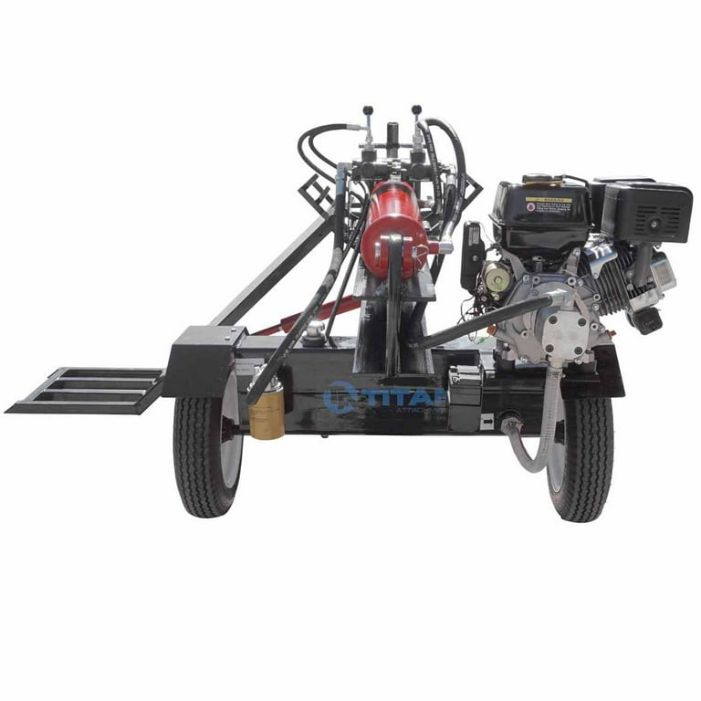 Titan Towable Hydraulic Deluxe Log Wood Splitter 37 Ton w Log Lift 420cc Engine