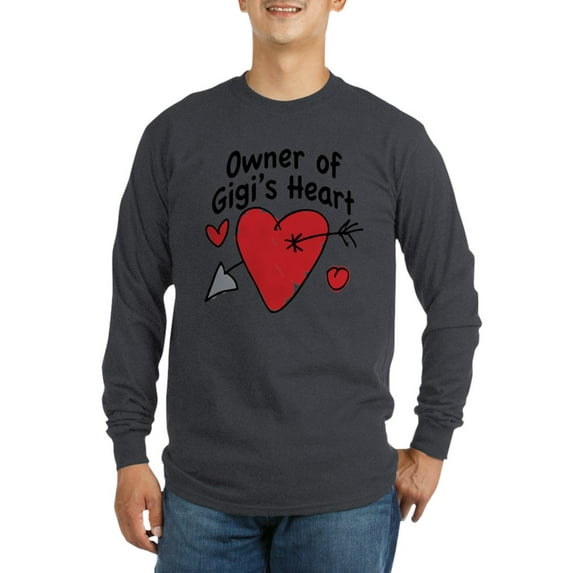 CafePress - OWNER OF GIGI's HEART Long Sleeve Dark T Shirt - Long Sleeve Dark T-Shirt