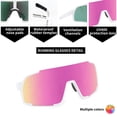 thumbnail image 4 of Gafas de Sol OULAIQI para Béisbol para Hombre y Mujer con Protección UV400, 4 of 7