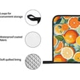 thumbnail image 5 of Citrus Fruit Pattern Print Oven Mitts and Pot Holders Sets 4 Piece Set Kitchen Women Men Cooking Baking Microwave Heat Resistant, 5 of 6