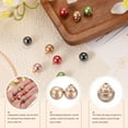 thumbnail image 3 of 12pcs 16L Round Faux Pearl Buttons 10mm 3/8" Gold Metal Shank Sewing Button Replacement for Sewing Clothing Bridal Wedding Dress DIY Crafts, Champagne, 3 of 7