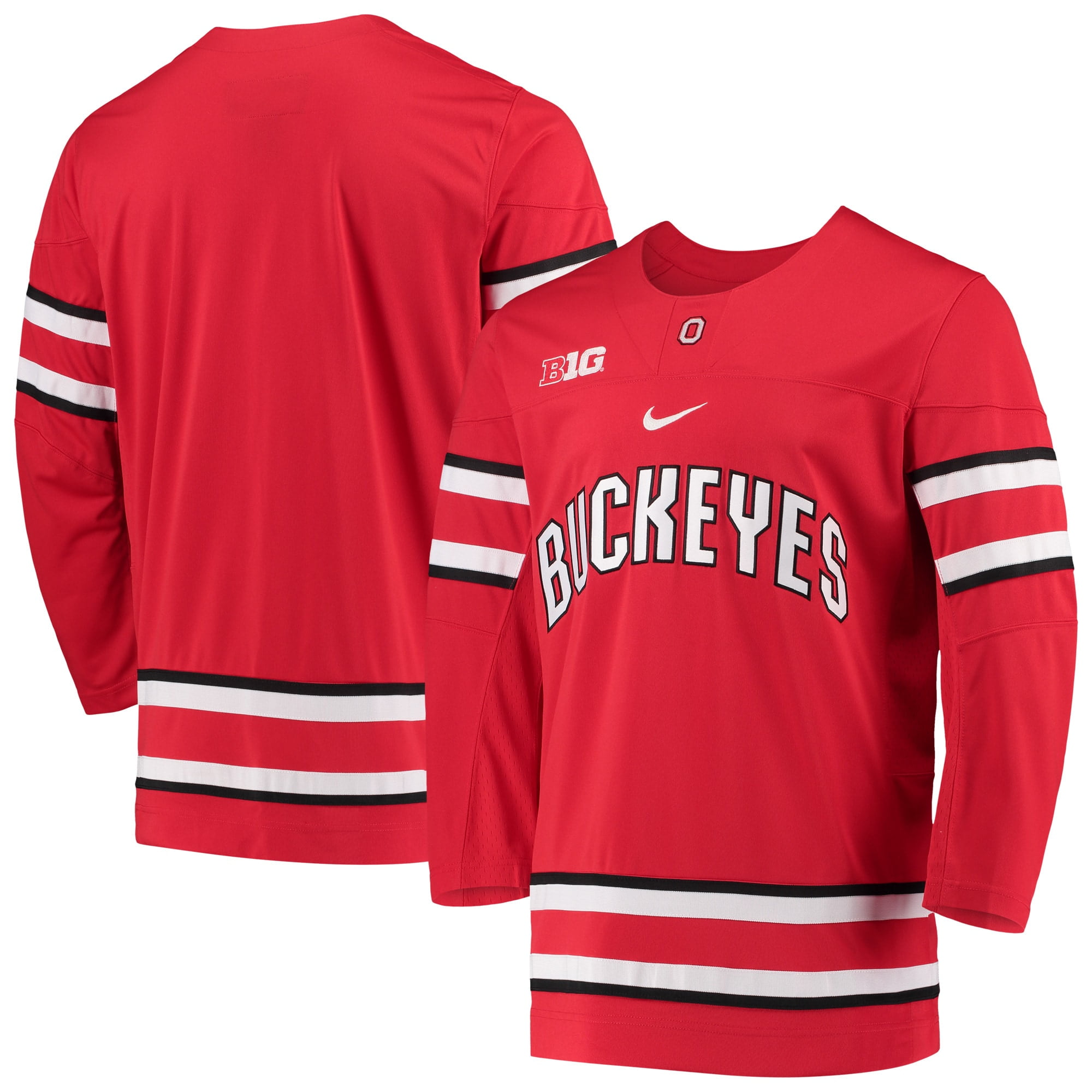 Ohio State Buckeyes Nike Replica Team Hockey Jersey - Scarlet - Walmart.com - Walmart.com
