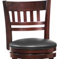thumbnail image 4 of Lexicon Shapel Faux Leather Swivel Bar Stool in Dark Cherry, 4 of 4