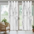 thumbnail image 6 of Abstract Marble Outdoor Curtains for Patio Waterproof, Minimalist Art Back Texture Simple Style Grommet Curtains for Porch Outside Privacy Drape for Gazebo Garden Pergola, 1 Panel, 54x95in, 6 of 9